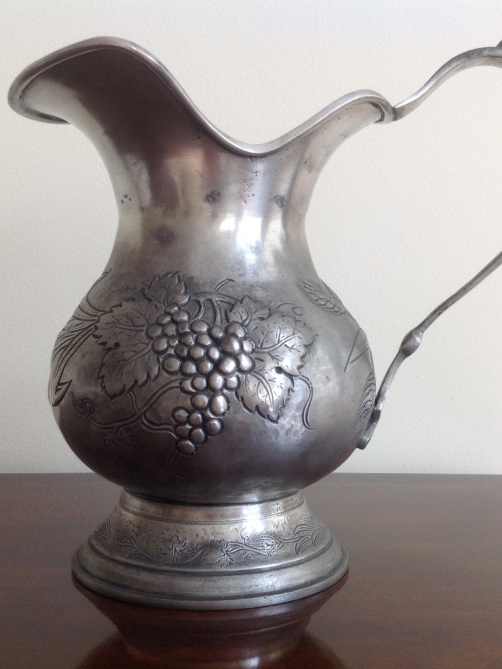 Share Pewter Italy Large Pitcher PELTRO 95% ETAIN FEIN ZINN